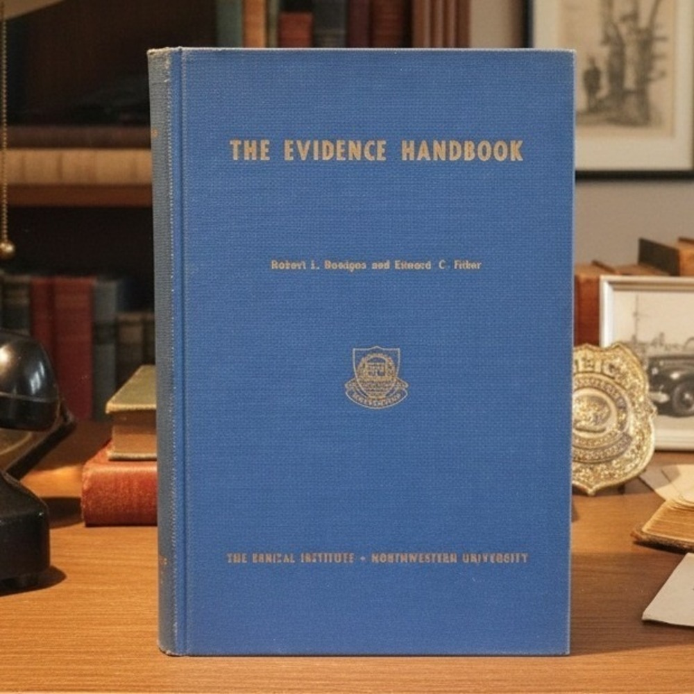 Evidence Handbook 1958 Donigan Fisher Northwestern University Law Police Book